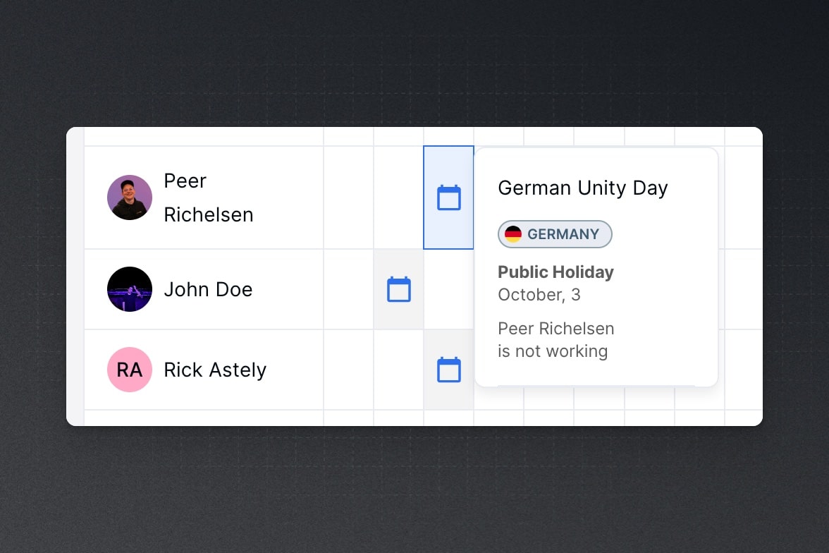 Screenshot of app Deel